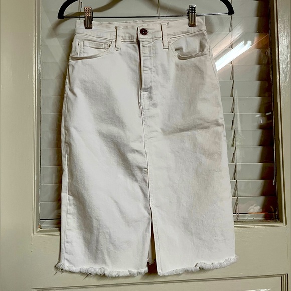 NSF Emmie Denim Skirt in Soft White size 26 - Picture 1 of 6